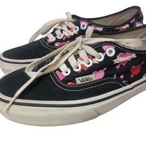 Vans Authentic Skate Shoes Pink Hearts Vintage‎ SKUW669